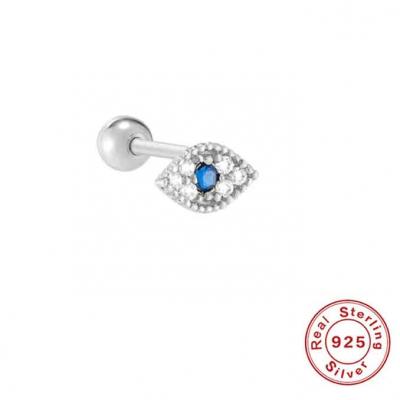 Personalized style 5A zircon evil eye stud earrings for women piercing jewelry