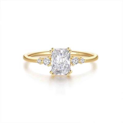 Luxury 925 sterling silver AAA zircon diamond rings for women engagement gift