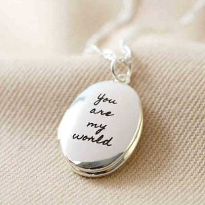 Personalized stainless steel photo locket necklace 18k gold for souvenir gifts